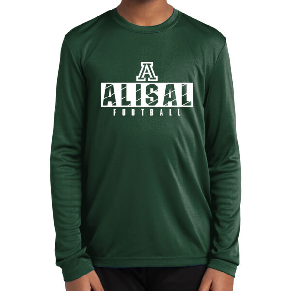 Alisal 2025 Football - Green Youth Long Sleeve PosiCharge ® Competitor Tee Thumbnail