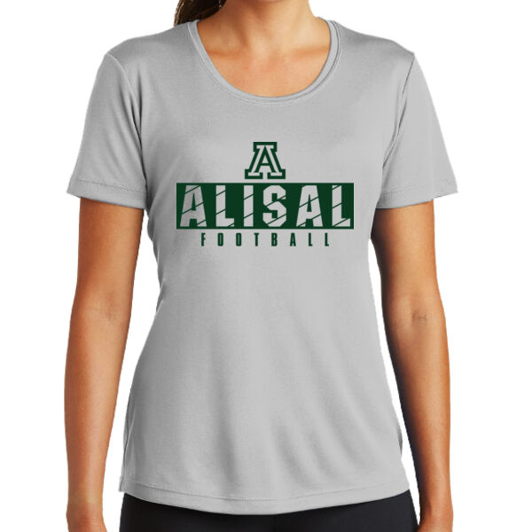 Alisal 2025 Football - Grey Ladies PosiCharge Competitor Tee Thumbnail