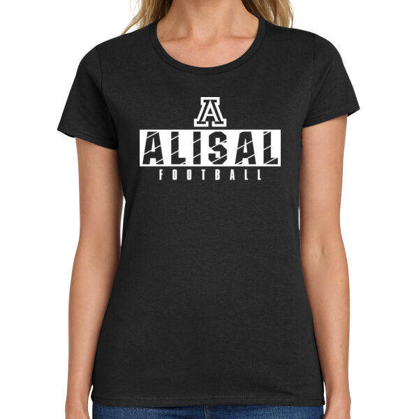 Alisal 2025 Football - Black Ladies Heavy Cotton 100% Cotton T Shirt Thumbnail